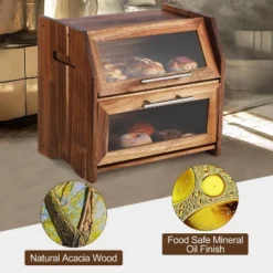 Countertop Bread Box Double Layer Wooden Corner Bread Storage Container 14 Countertop Bread Box Double Layer Wooden Corner Bread Storage Container -House Beautiful GUEST ac4b6d8c e3bf 4fbf 8fba 807eab173bbe