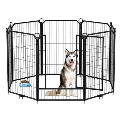 Dog Playpen For Yard, 24/32/40 Inch Metal Dog Fence 8/12/16 Panels For Large/Medium/Small Dogs Indoor & Outdoor 15 Dog Playpen For Yard, 24/32/40 Inch Metal Dog Fence 8/12/16 Panels For Large/Medium/Small Dogs Indoor & Outdoor - Image 13