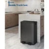 Dual Trash Can With Foot Pedal & Soft-Close Lid, Stainless Steel Double Trash Can Kitchen -House Beautiful GUEST b1136910 6b1c 497a b84b 67cd6e802ec4 1