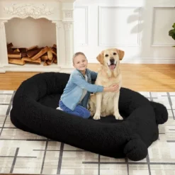 Human Size Dog Bed With Blanket, 2 Side Storage Pockets And Portable Handle, Removable Cover 17 Human Size Dog Bed With Blanket, 2 Side Storage Pockets And Portable Handle, Removable Cover -House Beautiful GUEST b43252e8 9351 449c b3b8 b78bbeabab02