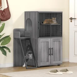 Modern Double Layer Hidden Litter Box Enclosure With Platform,Villa Cabinet With Ladder, Cat Washroom 14 Modern Double Layer Hidden Litter Box Enclosure With Platform,Villa Cabinet With Ladder, Cat Washroom -House Beautiful GUEST b5fa27f7 4970 4a1b 9d31 a926ae39733a