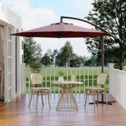 10FT Patio Umbrella,Cantilever Umbrella With Easy Lift & Tilt Adjustment,8 Ribs Sun Umbrella For Backyard 20 10FT Patio Umbrella,Cantilever Umbrella With Easy Lift & Tilt Adjustment,8 Ribs Sun Umbrella For Backyard -House Beautiful GUEST b6a66868 a0dd 49be 859e 1c1180bac7e3
