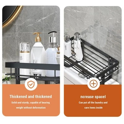 Over The Toilet Storage, 1-Tier Bathroom Organizers And Storage, Over Toilet Bathroom Organizer, No Drilling Storage Shelf 5 Over The Toilet Storage, 1-Tier Bathroom Organizers And Storage, Over Toilet Bathroom Organizer, No Drilling Storage Shelf - Image 3