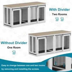 Large Dog Crate Furniture For Large Breed, Heavy Duty Dog Kennel With Divider,All Steel Frame Crate -House Beautiful GUEST b7dadaae a9b1 4d44 b7e4 5a023353bdef