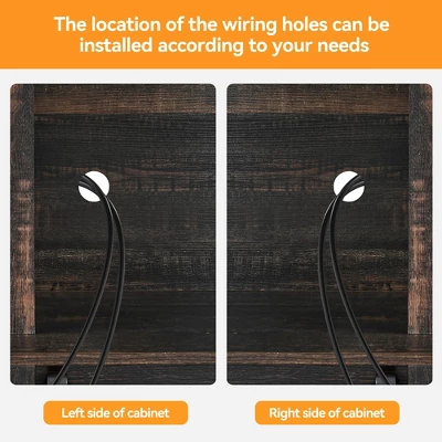 Jojoka 70" Wine Coffee Bar Cabinet With Storage Hutch, Kitchen Pantry Liquor Cabinet With Sliding Barn Doors, Bottle Glasses Rack, Farmhouse Buffet 8 Jojoka 70" Wine Coffee Bar Cabinet With Storage Hutch, Kitchen Pantry Liquor Cabinet With Sliding Barn Doors, Bottle Glasses Rack, Farmhouse Buffet - Image 6