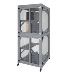 Jojoka Pet 4-Tier Wood Catio Outdoor Window Cat Enclosure, Cat House On Wheels With Scratch Post, Resting Box, Platforms, Sliding Doors, Weatherproof 17 Jojoka Pet 4-Tier Wood Catio Outdoor Window Cat Enclosure, Cat House On Wheels With Scratch Post, Resting Box, Platforms, Sliding Doors, Weatherproof -House Beautiful GUEST bc00d932 f561 4989 b1cf 7a483452241e