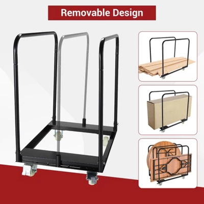 Drywall Cart Steel Panel Truck – Heavy Duty Platform Cart With 1500 Lbs Capacity, Utility Tool Cart With 4-Inch Silent Wheels 3 Drywall Cart Steel Panel Truck – Heavy Duty Platform Cart With 1500 Lbs Capacity, Utility Tool Cart With 4-Inch Silent Wheels