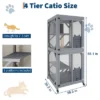 Jojoka Pet 4-Tier Wood Catio Outdoor Window Cat Enclosure, Cat House On Wheels With Scratch Post, Resting Box, Platforms, Sliding Doors, Weatherproof 2 Jojoka Pet 4-Tier Wood Catio Outdoor Window Cat Enclosure, Cat House On Wheels With Scratch Post, Resting Box, Platforms, Sliding Doors, Weatherproof -House Beautiful GUEST bfbdbddf fb40 4fab 93b2 86c65cce5d08