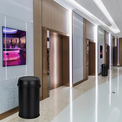 17 Gallon Trash Can, Stainless Steel Kitchen Waste Bin, 65L High-Capacity Hands Free Garbage Can Heavy Duty Brushed 5 17 Gallon Trash Can, Stainless Steel Kitchen Waste Bin, 65L High-Capacity Hands Free Garbage Can Heavy Duty Brushed - Image 3