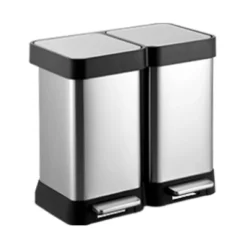 13 Gallon Dual Trash & Recycling Bin - Fingerprint Proof Stainless Steel, Double Lid, Hands-Free Step, Space-Saving Design 19 13 Gallon Dual Trash & Recycling Bin - Fingerprint Proof Stainless Steel, Double Lid, Hands-Free Step, Space-Saving Design -House Beautiful GUEST c3eaedbd b528 4e85 9a9a a57b31ac5129