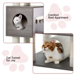 Cat Tree With Toy, Cat Tower Condo For Indoor Cats Features Scratching Post 17 Cat Tree With Toy, Cat Tower Condo For Indoor Cats Features Scratching Post -House Beautiful GUEST c41f836e 263b 482a 9e15 cc3f6cfa351b