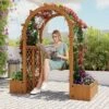 Garden Arbor With Planter Boxes And Swing Outdoor Arch Trellis With Pergola For Climbing Plants 2 Garden Arbor With Planter Boxes And Swing Outdoor Arch Trellis With Pergola For Climbing Plants -House Beautiful GUEST c44da2b7 ada4 4d15 86d5 7bc14a737275