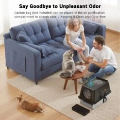 Large Stainless Steel Enclosed Cat Litter Box With Lid, Metal Kitty Litter Box With Flip Cover, Removable Top And Litter Scooper 12 Large Stainless Steel Enclosed Cat Litter Box With Lid, Metal Kitty Litter Box With Flip Cover, Removable Top And Litter Scooper -House Beautiful GUEST c4aa887c ad7c 4c85 ba96 d8363e2051bb