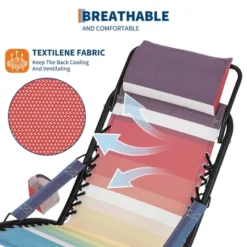 Folding Beach Chair With Headrest - Lightweight Portable Foldable Recliner For Outdoor -House Beautiful GUEST c7b975d5 70f1 4604 8f42 fdc040d6c288