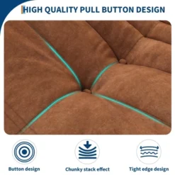 Premium Suede-Like Memory Foam Bean Bag Chair – Cozy One-Piece Floor Sofa For Adults, Reading Nook, Living Room & Office, Green -House Beautiful GUEST c91c5892 f04e 4031 a6bf dfcf301e2a83