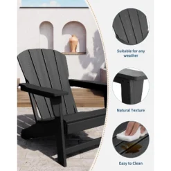 Outdoor Adirondack Chairs, HDPE Patio Chairs For All Weather, Heavy Duty Fire Pit Seating With Wide Armrests And Slatted Back 18 Outdoor Adirondack Chairs, HDPE Patio Chairs For All Weather, Heavy Duty Fire Pit Seating With Wide Armrests And Slatted Back -House Beautiful GUEST cac5eba4 0a26 43b9 86ef fa22f27d9def