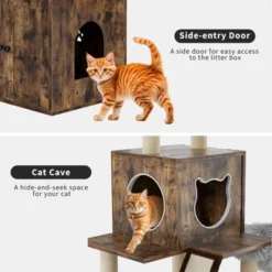 Cat Tree With Litter Box Enclosure 59 Inch Large 2 In 1 Cat Tower Condo With Scratching Post -House Beautiful GUEST cc29954d fbe7 49ed a133 b39587bebc21 1