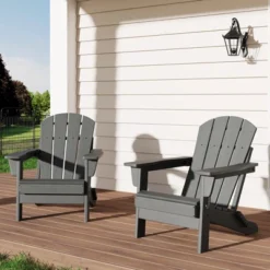 Folding Adirondack Chairs Set Of 2, HDPE Plastic Outdoor Chairs With Wood Texture - 380Lbs & Weather Resistant 20 Folding Adirondack Chairs Set Of 2, HDPE Plastic Outdoor Chairs With Wood Texture - 380Lbs & Weather Resistant -House Beautiful GUEST ccc89e86 eeb8 4918 af29 3d1e532861fd