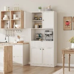 Kitchen Pantry Cabinet,70" Tall Pantry Storage Cabinet With Countertop For Dining Room 18 Kitchen Pantry Cabinet,70" Tall Pantry Storage Cabinet With Countertop For Dining Room -House Beautiful GUEST ce77ec7c cefa 4433 8717 327faf1e09d9