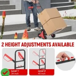 Stair Climbing Hand Truck 330 Lbs Heavy-Duty Stair Climber Dolly W/ Telescoping Handle Portable Folding Stair Climber Trolley Cart -House Beautiful GUEST ceb3ba79 1386 4a15 ab29 1db4e7ae15cd