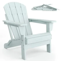 Folding Adirondack Chairs, HDPE Plastic Outdoor Chairs With Wood Texture - 380Lbs & Weather Resistant 25 Folding Adirondack Chairs, HDPE Plastic Outdoor Chairs With Wood Texture - 380Lbs & Weather Resistant -House Beautiful GUEST cf24fd9c 8f44 48aa 9d23 270438dd79b8