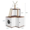 Modern 2-in-1 Cat Tree And Litter Box Enclosure With Odor-Resistant Surfaces, Multi-Level Tower, Durable Climbing Posts, Removable Pompom Sticks 2 Modern 2-in-1 Cat Tree And Litter Box Enclosure With Odor-Resistant Surfaces, Multi-Level Tower, Durable Climbing Posts, Removable Pompom Sticks -House Beautiful GUEST cf5ba620 ce42 446d a5de 24c20830aea1
