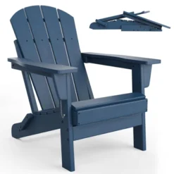 Folding Adirondack Chairs, HDPE Plastic Outdoor Chairs With Wood Texture - 380Lbs & Weather Resistant 26 Folding Adirondack Chairs, HDPE Plastic Outdoor Chairs With Wood Texture - 380Lbs & Weather Resistant -House Beautiful GUEST cf6d5f26 c453 45f2 81a2 66e69f7cad3f 1