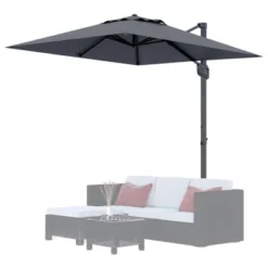 10Ft Offset Hanging Market Patio Umbrella, Outdoor Offset Cantilever Umbrella -House Beautiful GUEST d1652602 e5cb 49a8 81fa ff69280bd7cc