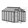 6x10 Ft Aluminum Frame Polycarbonate Accessible Greenhouses With Roof Vents And Sliding Doors Suitable For Outdoor Gardens And Backyards, Black 1 6x10 Ft Aluminum Frame Polycarbonate Accessible Greenhouses With Roof Vents And Sliding Doors Suitable For Outdoor Gardens And Backyards, Black -House Beautiful GUEST d224de35 e68a 42c7 b328 a8e8975d7326