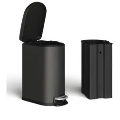 13 Gal (50L) And 2.6 Gal (10L) Stainless Steel Trash Can Combo Set, Rustproof Garbage Can With Lid For Kitchen And Bathroom, Step-on Trash Bin 19 13 Gal (50L) And 2.6 Gal (10L) Stainless Steel Trash Can Combo Set, Rustproof Garbage Can With Lid For Kitchen And Bathroom, Step-on Trash Bin -House Beautiful GUEST d2891f31 e0e4 4197 b50c a32e58c00f39