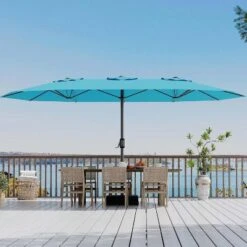 Jojoka 15FT Large Patio Umbrella With Base,Double-Sided Outdoor Market Rectangle Umbrellas For 2-8 People 23 Jojoka 15FT Large Patio Umbrella With Base,Double-Sided Outdoor Market Rectangle Umbrellas For 2-8 People -House Beautiful GUEST d3588537 a68d 4b1a a763 9ec1bd1e4cda