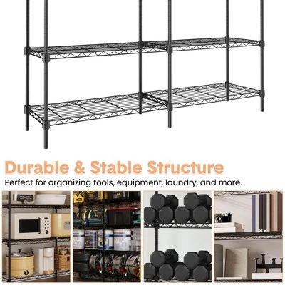 Heavy Duty 5-Shelf Metal Shelving Unit, Industrial Strength Metal Shelving, Adjustable Garage Shelving For Warehouses 4 Heavy Duty 5-Shelf Metal Shelving Unit, Industrial Strength Metal Shelving, Adjustable Garage Shelving For Warehouses - Image 2