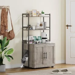 Cat Litter Box Enclosure With Shelf Storage, Enclosed Litter Box -House Beautiful GUEST d4857ab4 8040 47b0 bd33 d107b07452f4 1