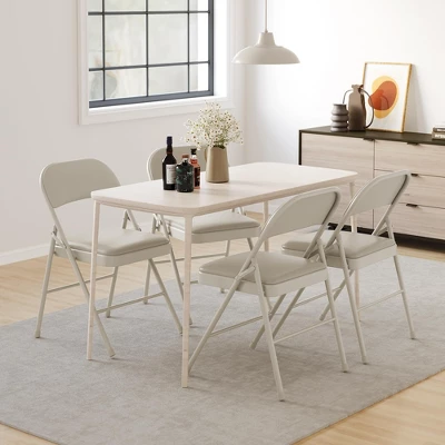 2 Pack Folding Chairs With Padded Cushions, Padded Foldable Chair Hold Up To 350 Pounds, Portable Black Folding Chair 3 2 Pack Folding Chairs With Padded Cushions, Padded Foldable Chair Hold Up To 350 Pounds, Portable Black Folding Chair