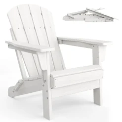 Folding Adirondack Chairs, HDPE Plastic Outdoor Chairs With Wood Texture - 380Lbs & Weather Resistant 27 Folding Adirondack Chairs, HDPE Plastic Outdoor Chairs With Wood Texture - 380Lbs & Weather Resistant -House Beautiful GUEST d4c53075 364c 496f b1d1 5abe94c4471e