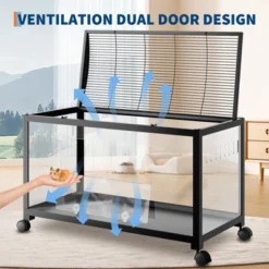 38" Metal Large Rat Cage Stackable With Top Access,Ventilated Pet Mouse Cages With Front Door,Portable Hamster House For Rats, Guinea Pigs 15 38" Metal Large Rat Cage Stackable With Top Access,Ventilated Pet Mouse Cages With Front Door,Portable Hamster House For Rats, Guinea Pigs -House Beautiful GUEST d5524c6c 66d1 4d82 b38b 1086b6559b9d