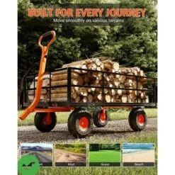 Heavy Duty Steel Garden Cart 1200 LBS Capacity 3 In 1 Pullable Garden Wagon With 13" Wheels For Gardening Soil Tools & Plant Transport 17 Heavy Duty Steel Garden Cart 1200 LBS Capacity 3 In 1 Pullable Garden Wagon With 13" Wheels For Gardening Soil Tools & Plant Transport -House Beautiful GUEST d5ac832d 2734 42cb bee2 3084e6346c8d