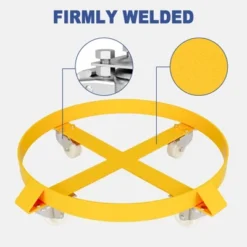 55 Gallon Heavy Duty Drum Dolly, 1000 Lbs Capacity, Steel Frame With Casters, Non-Tipping Barrel Cart For Warehouse -House Beautiful GUEST d5b0aa6d acbb 4ef9 906a 8bbbaf536157
