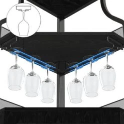 Corner Wine Cabinet With Detachable Wine Rack, 5-Tier Industrial Corner Bar Cabinet With Barn Door And Glass Holder 20 Corner Wine Cabinet With Detachable Wine Rack, 5-Tier Industrial Corner Bar Cabinet With Barn Door And Glass Holder -House Beautiful GUEST d5d8390b 2382 46bf bbed ea1e24dcd0a6