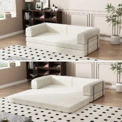 Convertible Corduroy Sleeper Sofa Bed,Folding Mattress Couch With Fixed-Shape Frame,3 Seater Fold Out Futon 14 Convertible Corduroy Sleeper Sofa Bed,Folding Mattress Couch With Fixed-Shape Frame,3 Seater Fold Out Futon -House Beautiful GUEST d62f812b c03b 4c23 819c d57b34b8e371