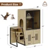Cat Litter Box Enclosure With Door - Double Layer Cat House With Hammock, Ladder And Scratching Posts, Hidden Enclosed Litter Box Storage Furniture -House Beautiful GUEST d6749f36 6a1b 4f48 94be cbb5d1c122e9
