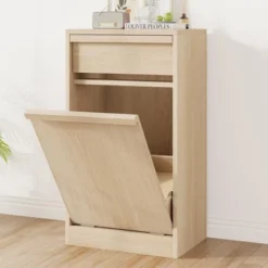 Tilt Out Trash Cabinet, Modern Trash Cabinet With 10/20 Gallon Storage, Hidden Freestanding Garbage Can Cabinet Laundry Hamper -House Beautiful GUEST d6d7a99c 0d98 4903 bda2 77e45629c5c7