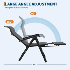 Adjustable Reclining Lounge Chair With Footrest, Folding Patio Chair For Poolside, Garden, Backyard, Outdoor Relax 11 Adjustable Reclining Lounge Chair With Footrest, Folding Patio Chair For Poolside, Garden, Backyard, Outdoor Relax -House Beautiful GUEST d71b032d deac 4ef5 9c8c 6a7074d10b17