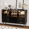 Modern Wood Coffee Bar With Storage, Sideboard Buffet Cabinet For Living Room, Dining Room, Apartments -House Beautiful GUEST d9aee3ed 849d 4d8e 9d4f 5a6bd1f4d16d