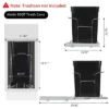 Pull-Out Under Cabinet Trash Can Organizer, Stainless Steel Slide-Out Holder, Adjustable Shelf For 30L Bin, Black 2 Pull-Out Under Cabinet Trash Can Organizer, Stainless Steel Slide-Out Holder, Adjustable Shelf For 30L Bin, Black -House Beautiful GUEST da3d4f2e c8f2 4629 82a8 1fbe2435700e