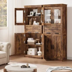 Pantry Cabinet With Drawer, Kitchen Storage Buffet Cabinet With 4 Shelves, 66.9" Freestanding Storage Buffet For Kitchen, Dining Room, Living Room -House Beautiful GUEST da78813b 4881 4564 9d16 4293f11ba0e1
