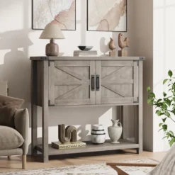 Farmhouse Entryway Table With 2-Door, Console Table With Storage Shelf, Sofa Tables Buffet Sideboard 18 Farmhouse Entryway Table With 2-Door, Console Table With Storage Shelf, Sofa Tables Buffet Sideboard -House Beautiful GUEST dbd92e4d bacc 4340 924f d1b3923d4ca8