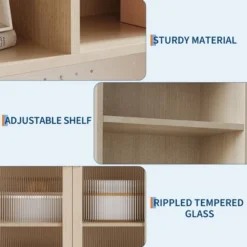 71" Pantry Cabinet, 6-Tier Freestanding Tall Cupboard Storage Unit With Pegboard, 2 Cabinets -House Beautiful GUEST dcfb5d64 2890 4b7c b133 9e4d519d2bfa 2