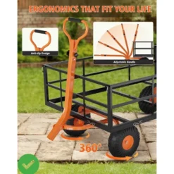 Heavy Duty Steel Garden Cart 1200 LBS Capacity 3 In 1 Pullable Garden Wagon With 13" Wheels For Gardening Soil Tools & Plant Transport 13 Heavy Duty Steel Garden Cart 1200 LBS Capacity 3 In 1 Pullable Garden Wagon With 13" Wheels For Gardening Soil Tools & Plant Transport -House Beautiful GUEST dd3a48e4 3999 4ef3 a07d 181d1a9312cc