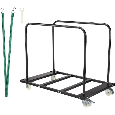 Steel Panel Truck, 1500 Lbs Panel Dolly Cart With 4 Inch Swivel Casters, Heavy Duty Drywall Sheet Cart For Warehouse, Black 9 Steel Panel Truck, 1500 Lbs Panel Dolly Cart With 4 Inch Swivel Casters, Heavy Duty Drywall Sheet Cart For Warehouse, Black - Image 7